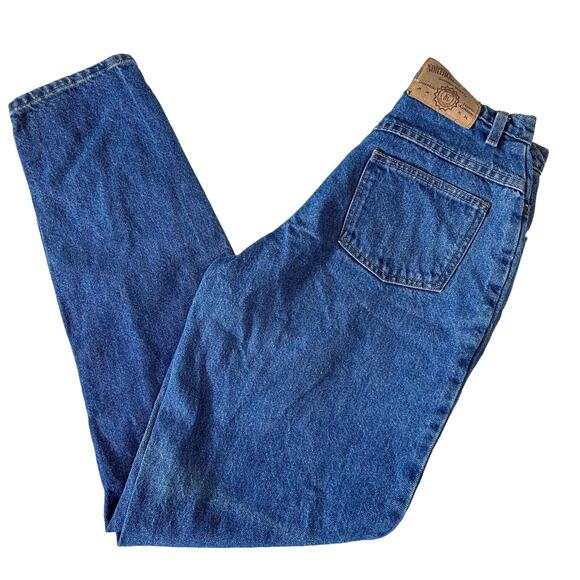 Northcrest Jean Co Vintage 90s Mom Jeans Tapered Leg Blue - Picture 1 of 5